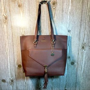 🆕 Big Buddha Brown Leather Tote